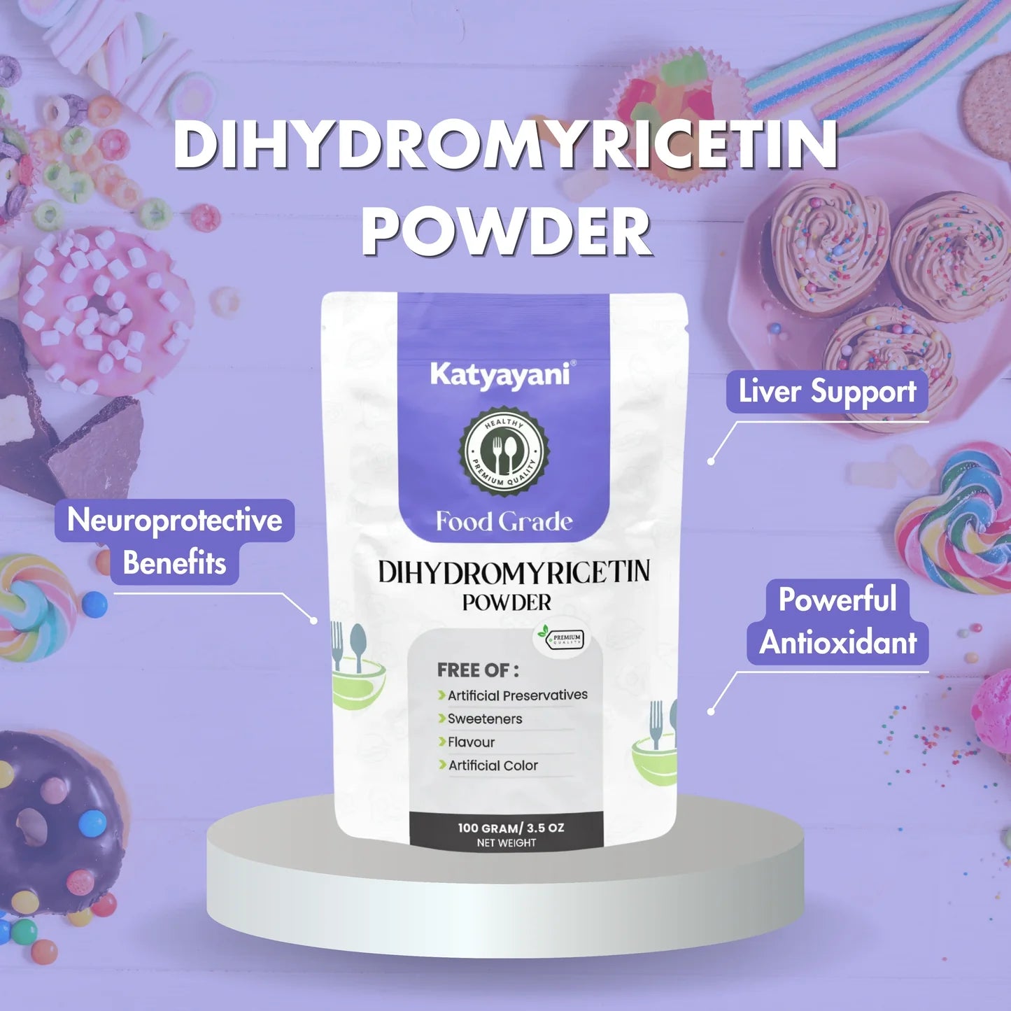 GGV Dihydromyricetin Powder 100gm (3.5oz)-Food Grade