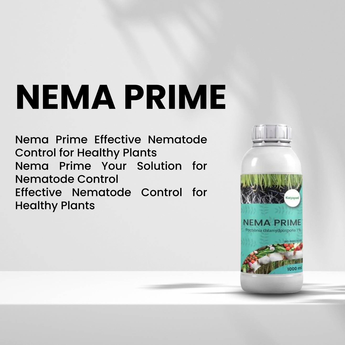 GGV KATYAYANI NEMA PRIME (Pochonia chlamydposporia 1%) BIO PESTICIDE LIQUID