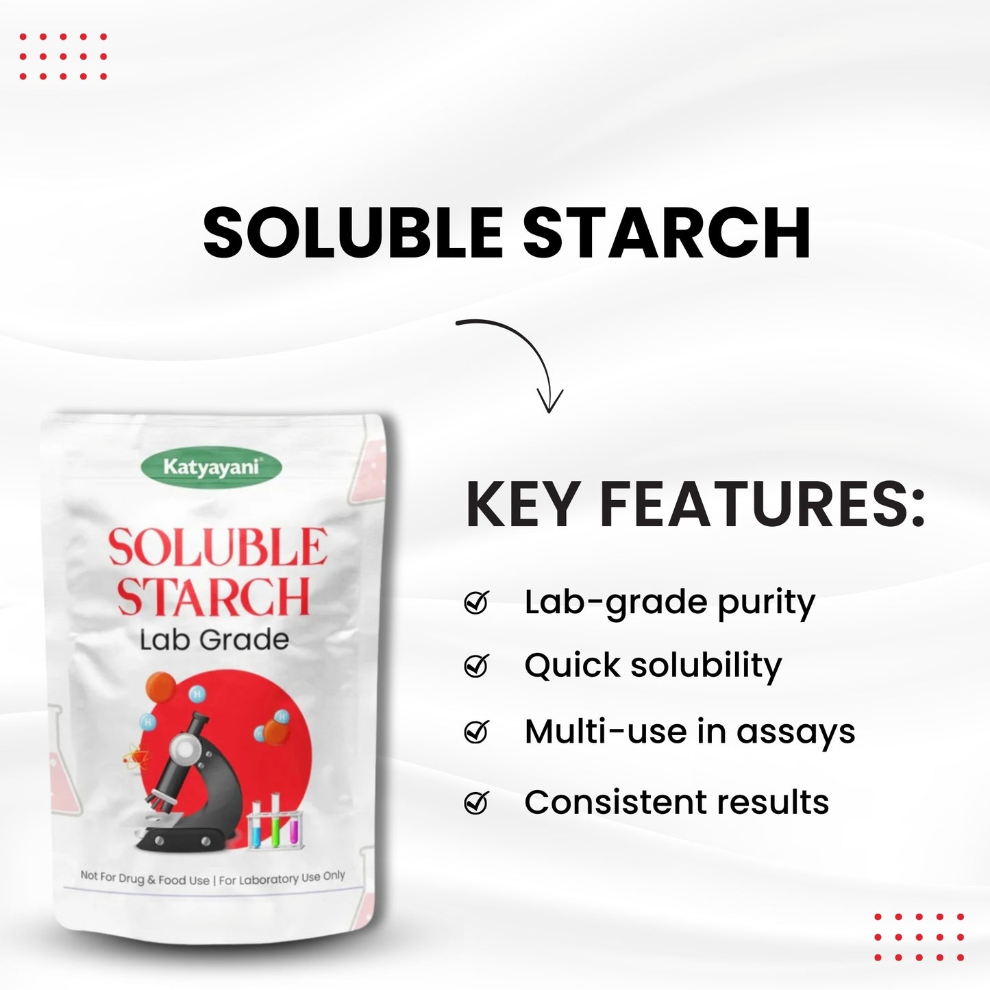 GGV Soluble Starch 100gm (4.5oz)-Lab Grade