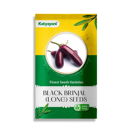 GGV Black Brinjal (long) Vegetable Seeds