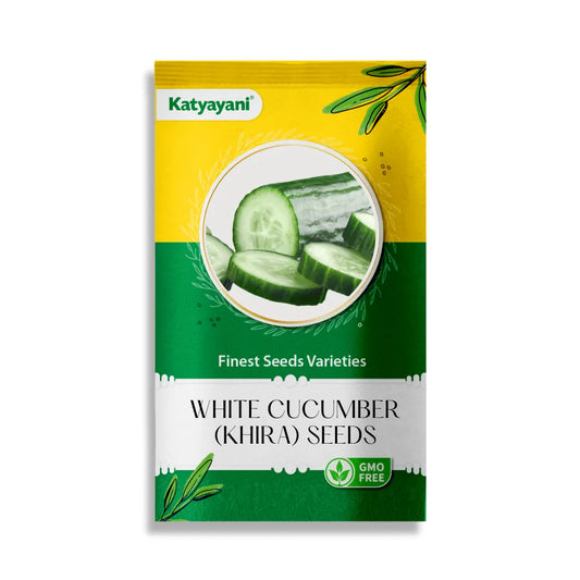 GGV White Cucumber (khira) Vegetable Seeds