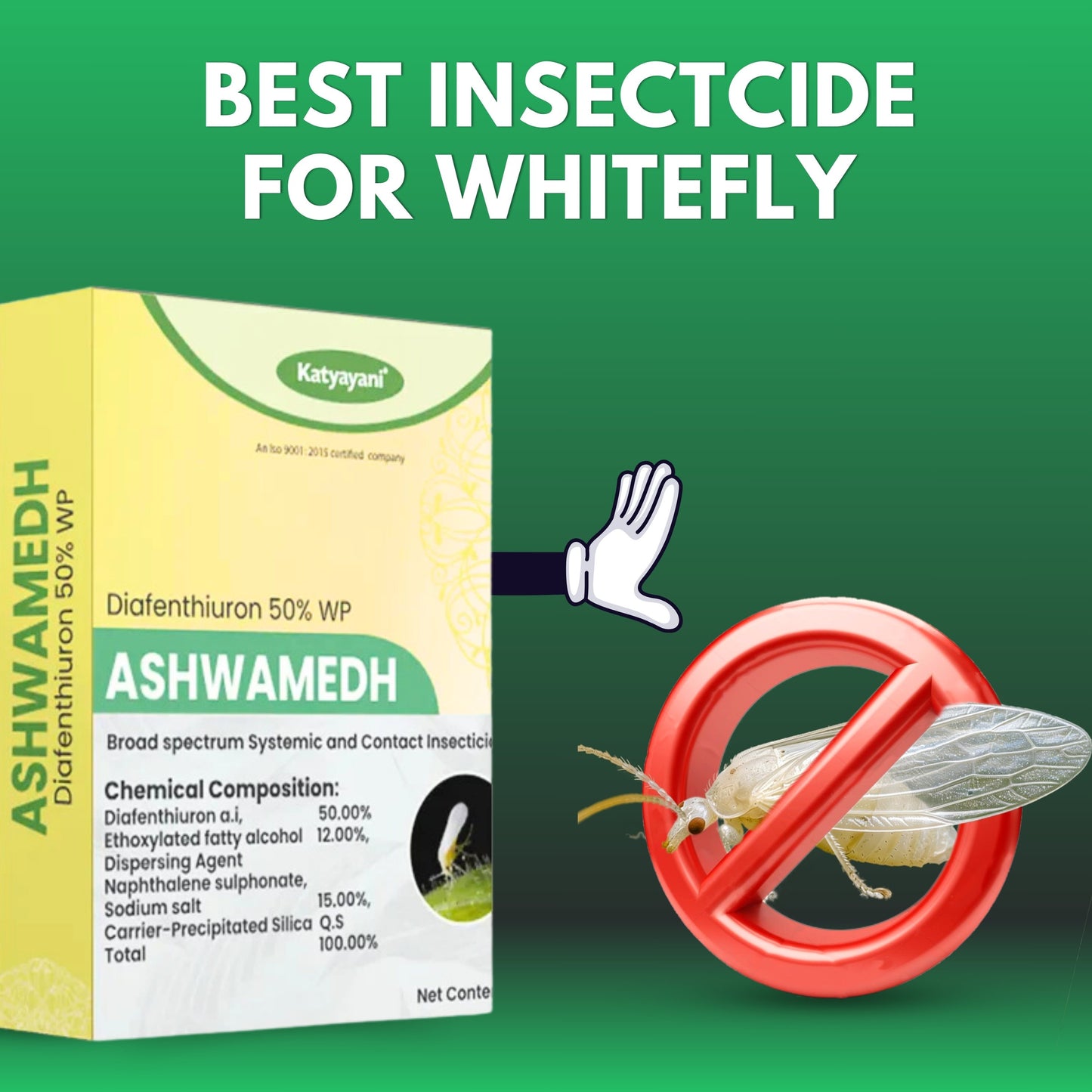 GGV-ASHWAMEDH PLUS (Diafenthiuron 40.1% + Acetamiprid 3.9% WP)