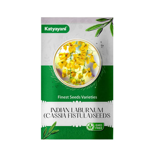 GGV Indian Laburnum (Cassia Fistula) Tree and Grass Seeds