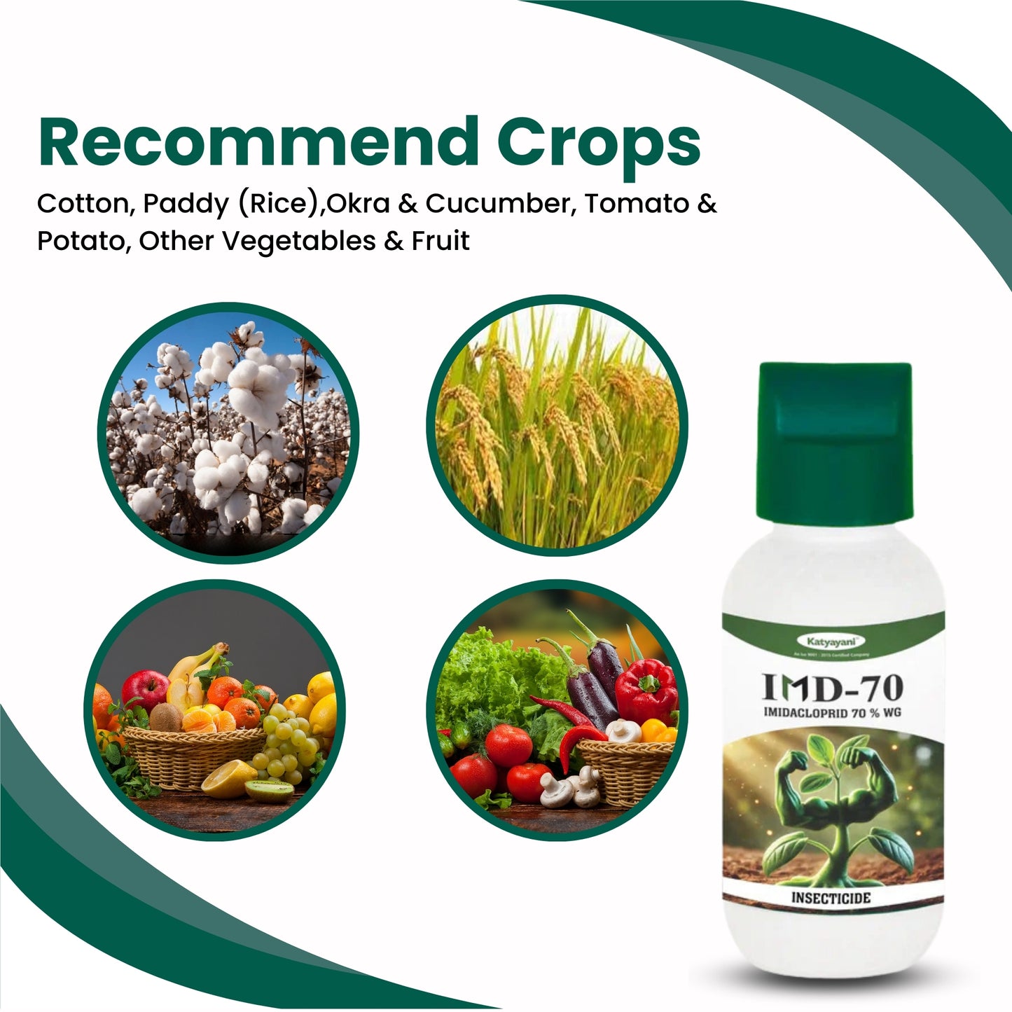 Katyayani IMD-70 Triple Impact Pack – Buy 1, Get 2 Free | Imidacloprid 70% WG Insecticide for Sucking Pests
