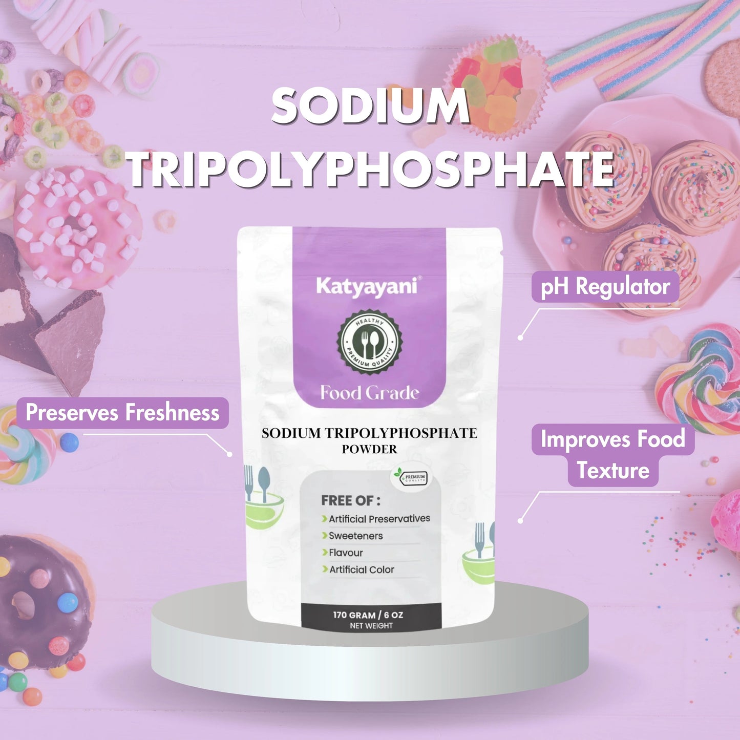 GGV Katyayani Sodium Tripolyphosphate (STPP) Food Grade Powder – Buy 1 Get 1 Free