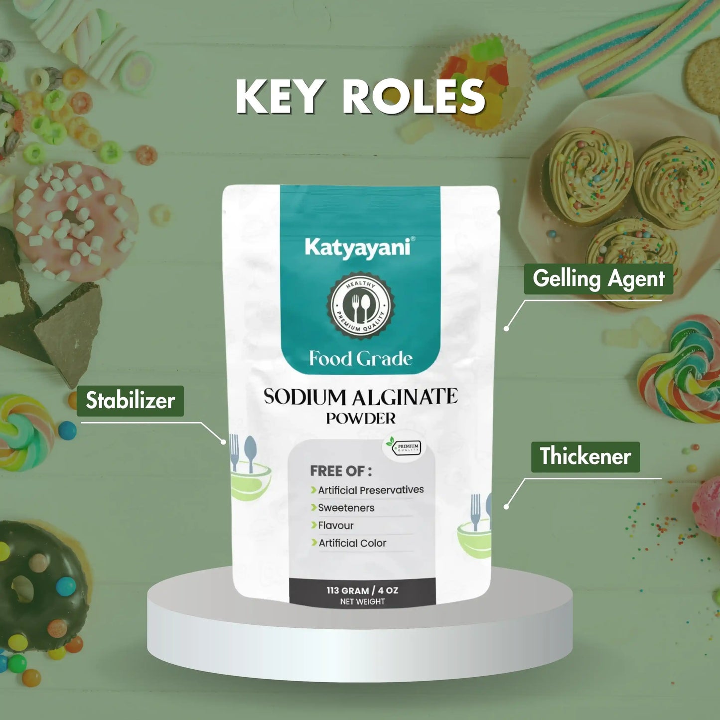 GGV Sodium Alginate Food Grade – Natural Seaweed-Based Gelling & Thickening Agent (UAE)