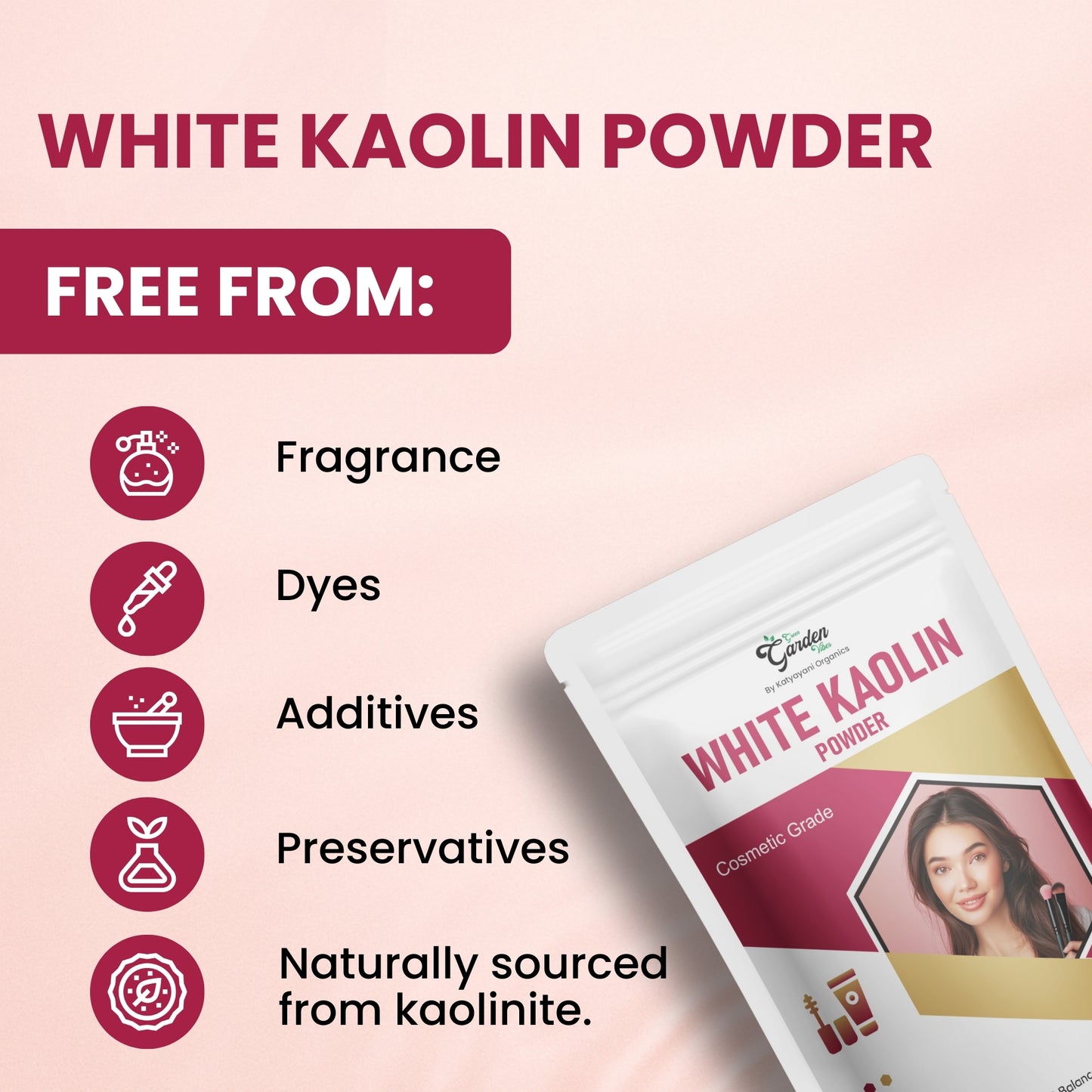 GGV White Kaolin 454gm (16oz)-Cosmetic Grade
