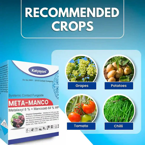 Katyayani Meta - Manco | Metalaxyl 8 % + Mancozeb 64 % wp | Chemical fungicide