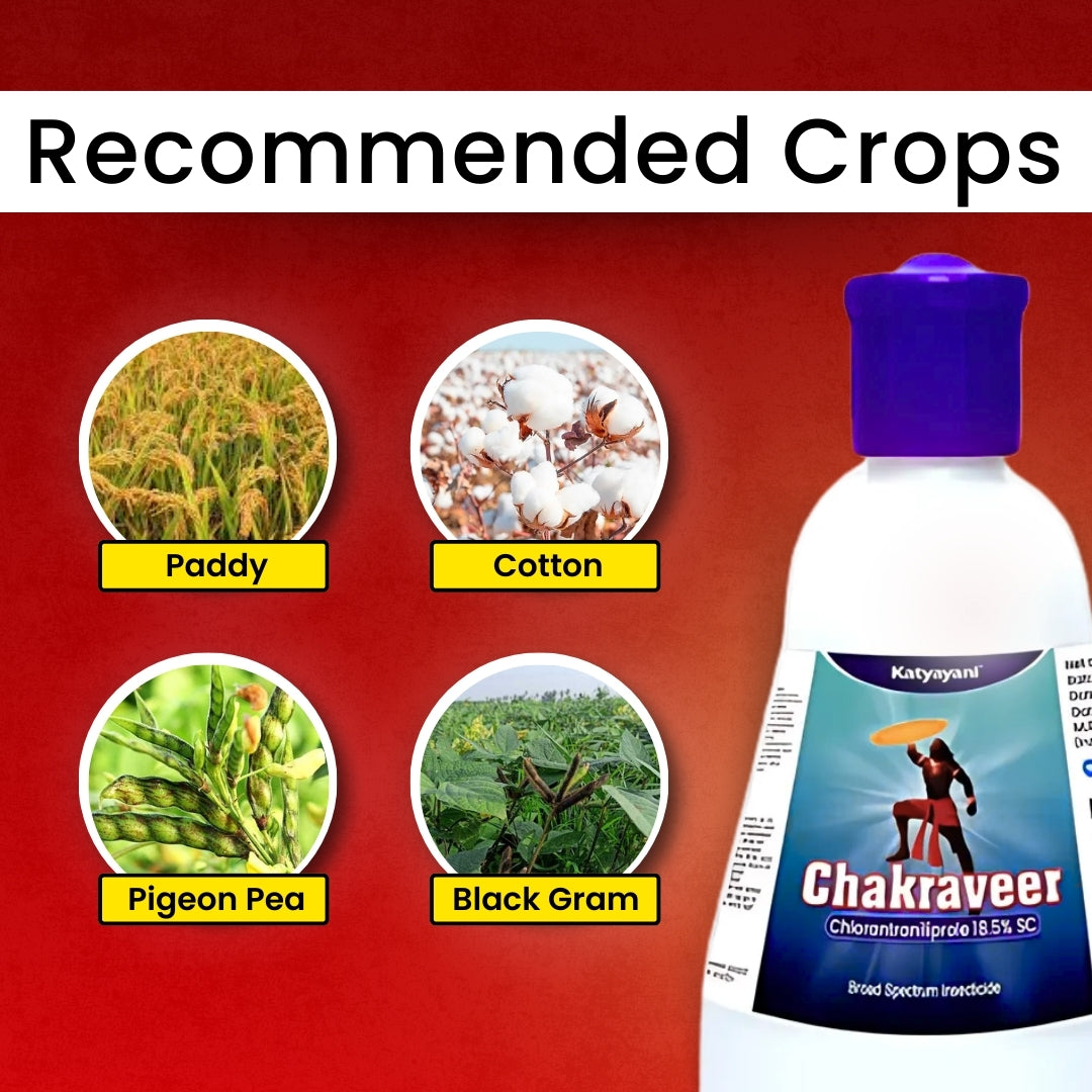 GGV Katyayani Chakraveer – Chlorantraniliprole 18.5% SC Broad-Spectrum Insecticide for Crop Protection Buy 1 Get 2 Free