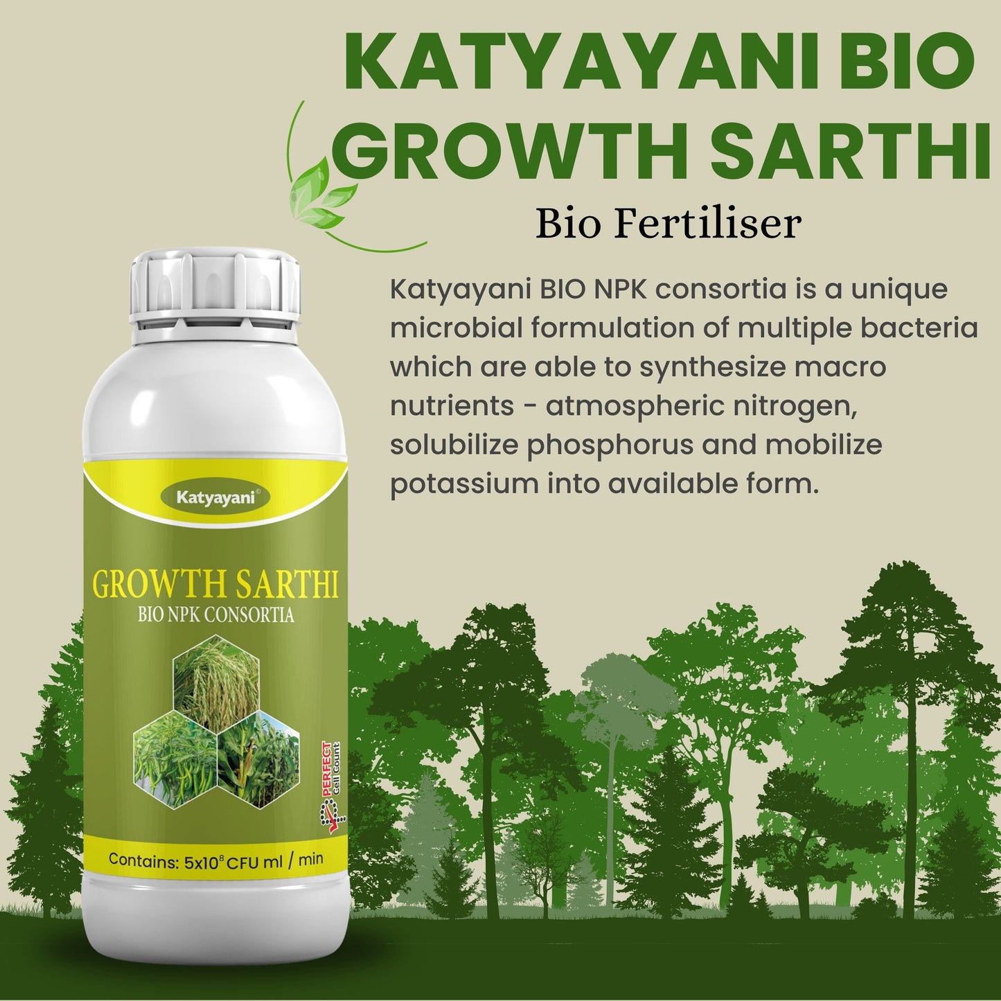 GGV Bio NPK Consortia Biofertilizer with Micro & Macro Nutrients
