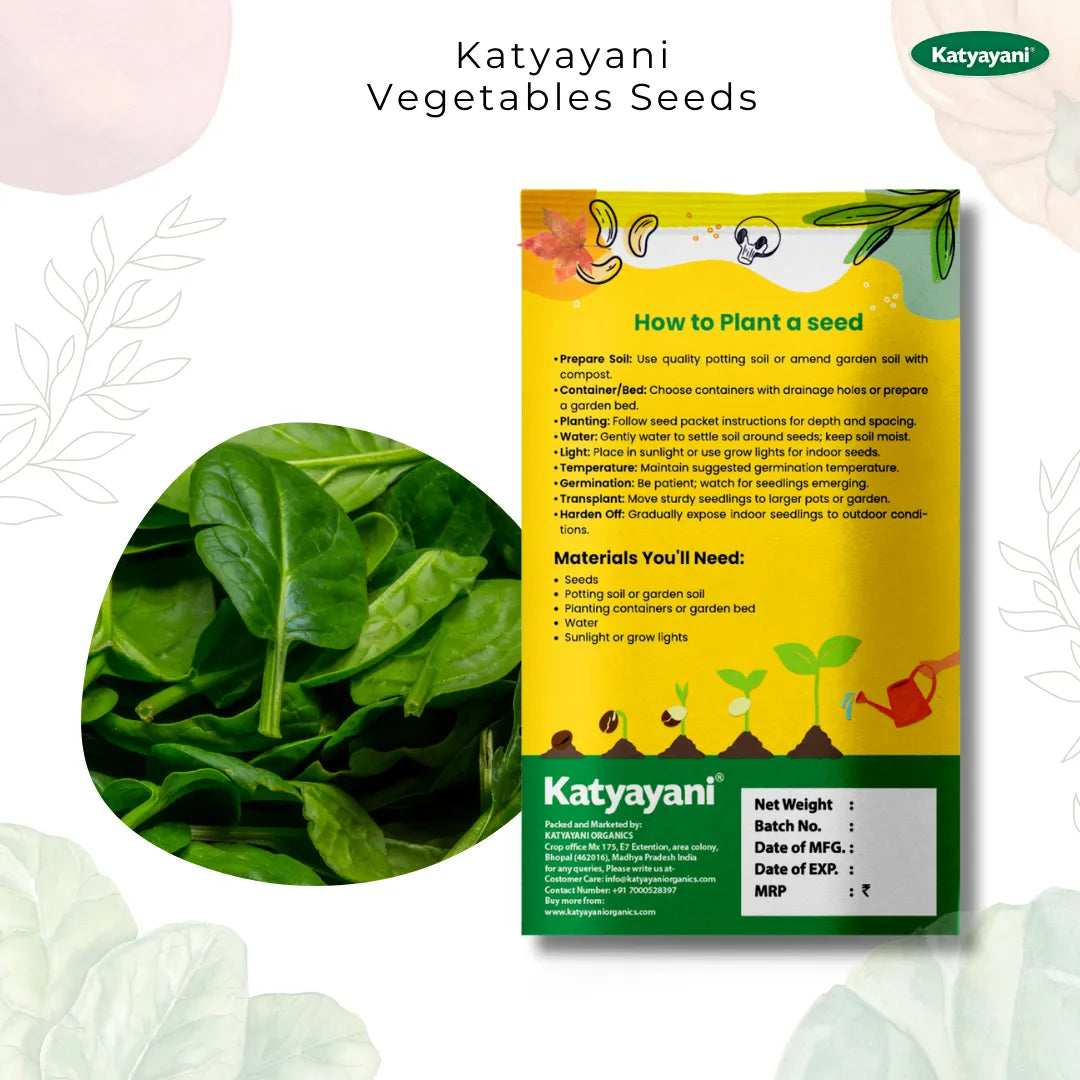 GGV Spinach (Palak) Microgreen Seeds