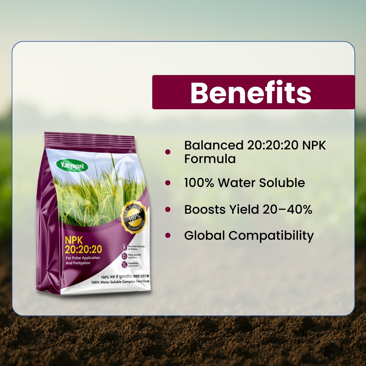 Katyayani NPK 20:20:20 fertilizer