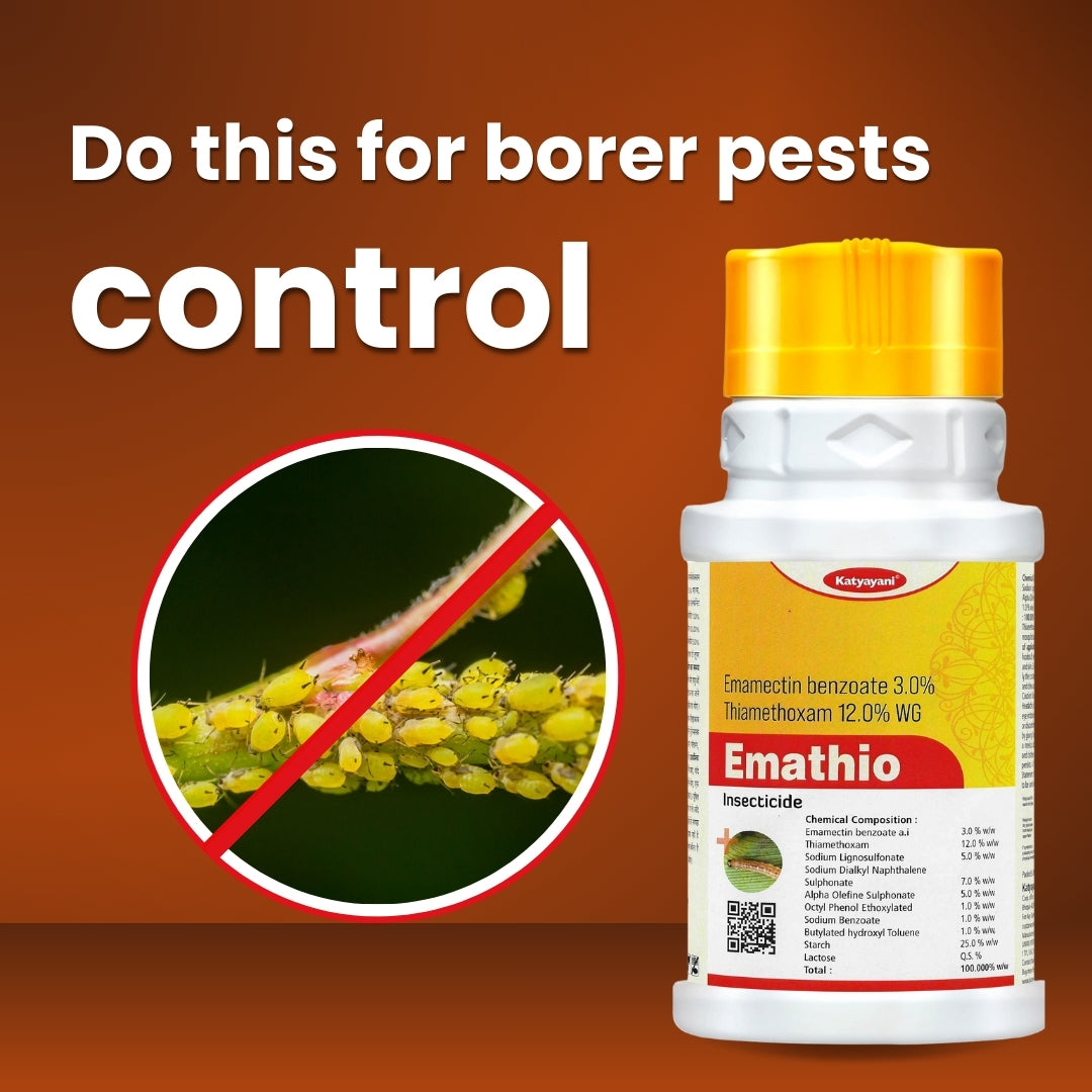 GGV Katyayani Emathio – Dual Action Insecticide with Emamectin Benzoate 3% + Thiamethoxam 12% WG for Complete Pest Control