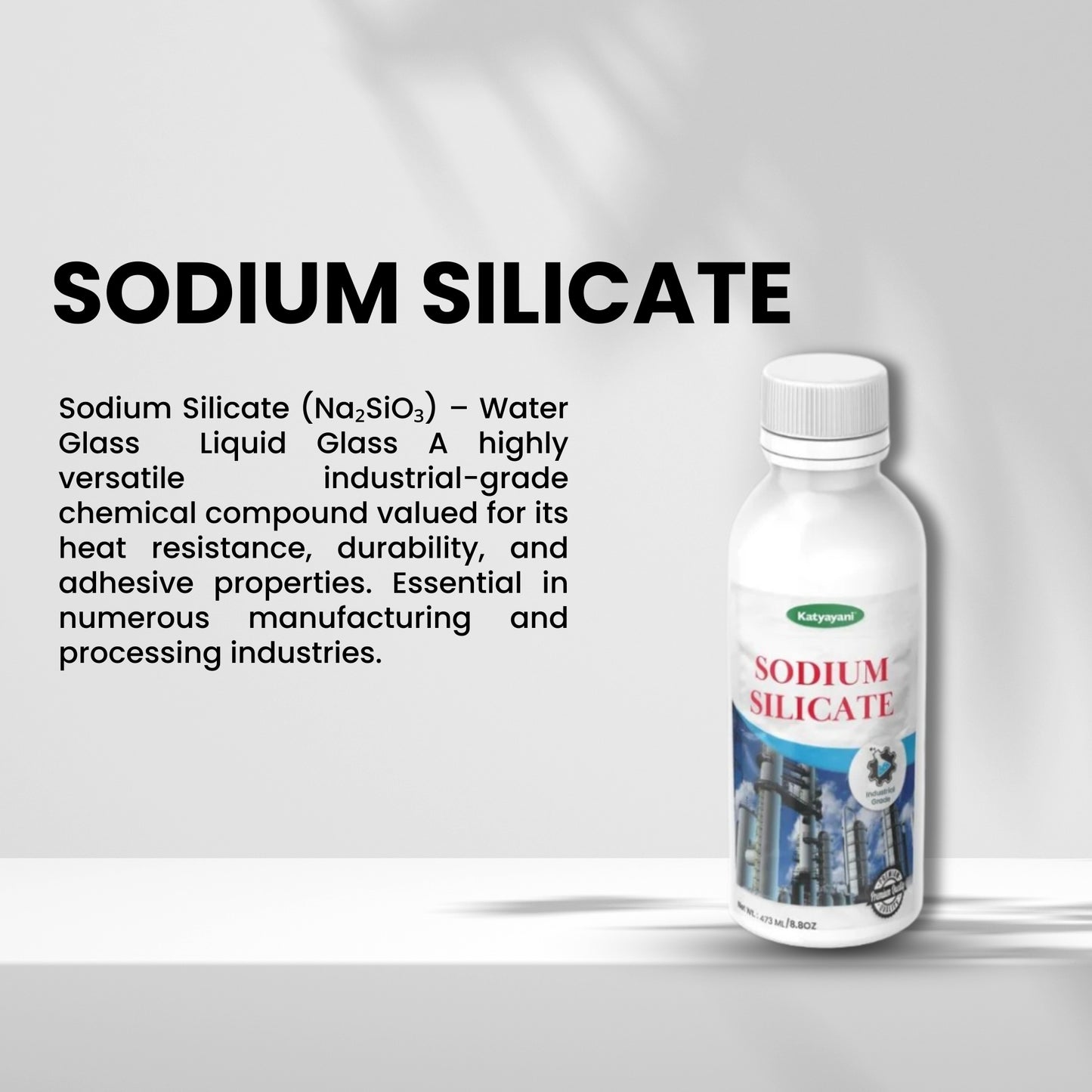 GGV Sodium Silicate 473ml-Industrial Grade | High-Performance Binder & Sealant