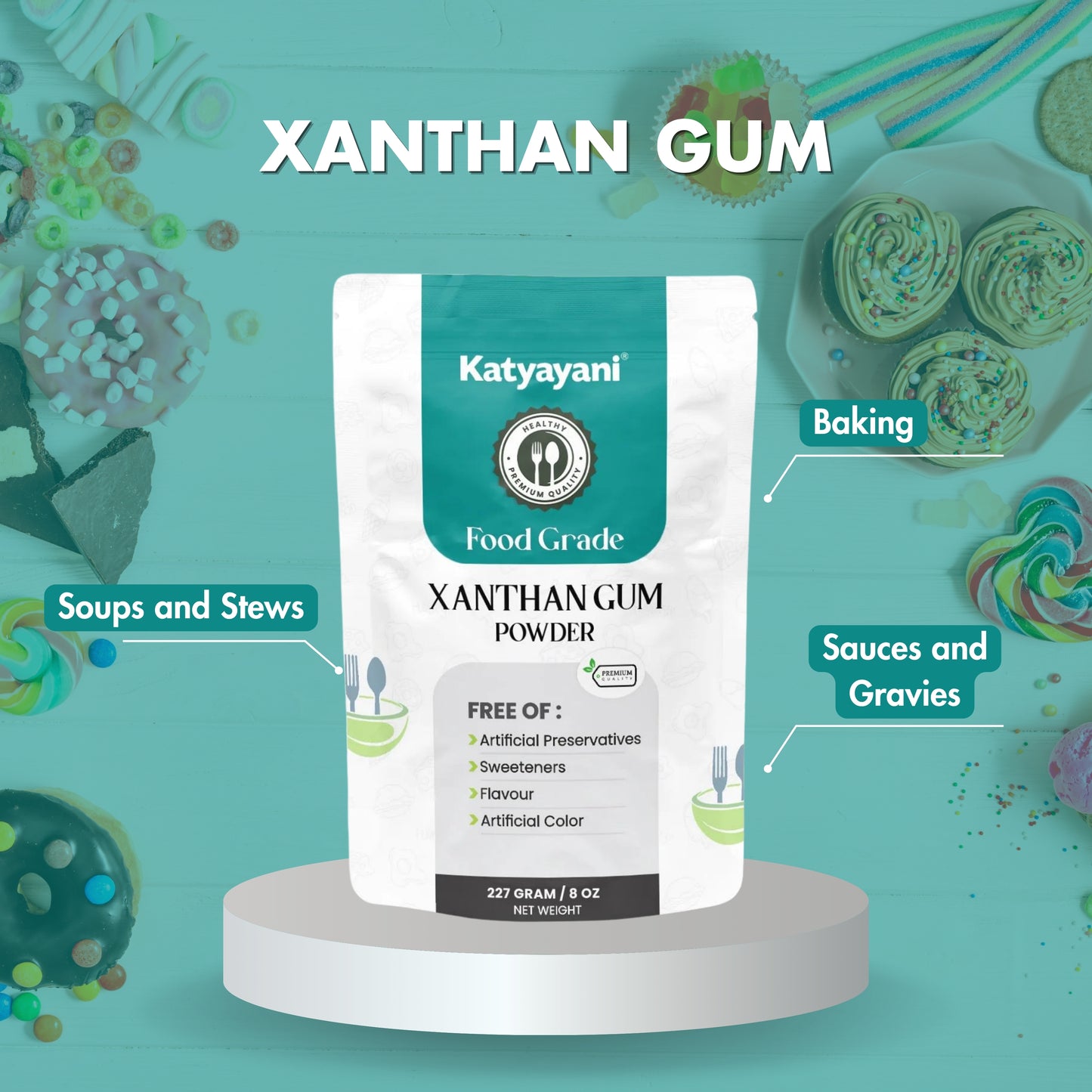 GGV Xanthan Gum, 227 gm (8oz)