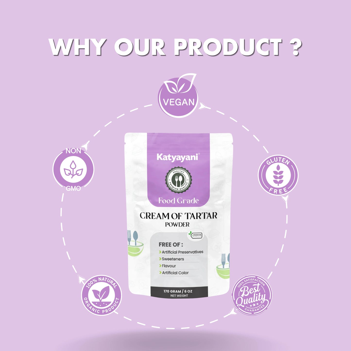 GGV Cream of Tartar 170 gm (6 oz)-Food Grade