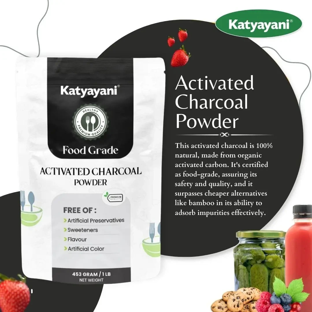 GGV Charcoal Powder 453gm (1lb)-Food Grade