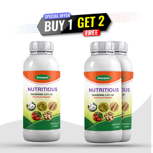 GGV Nutritious Triple Growth Pack – Buy 1, Get 2 Free | Triacontanol 0.01% EW Plant Growth Regulator