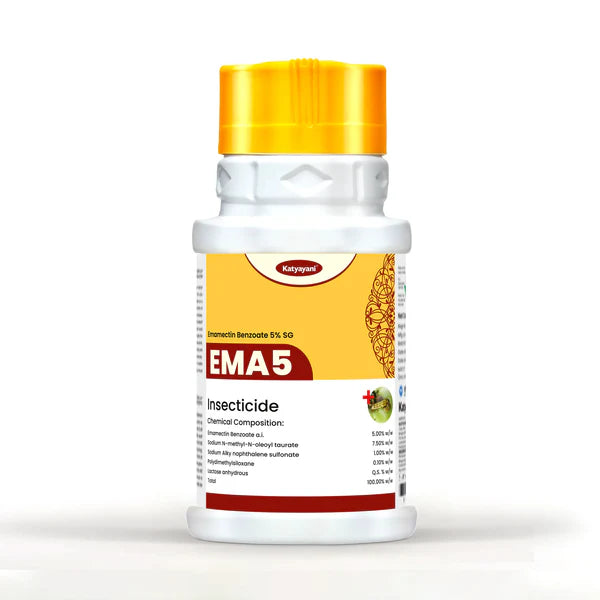 GGV Katyayani EMA 5 – Emamectin Benzoate 5% SG Insecticide for Thrips, Pod Borer, Fruit & Shoot Borer Control