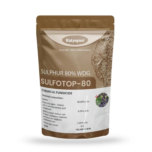 GGV Katyayani Sulfotop 80 – Sulphur 80% WDG | Broad-Spectrum Fungicide & Mite Control Solution