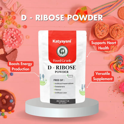 GGV D - Ribose Powder 1 kg (2.2lb)-Food Grade |Supports Muscle Recovery |Promotes Heart Health