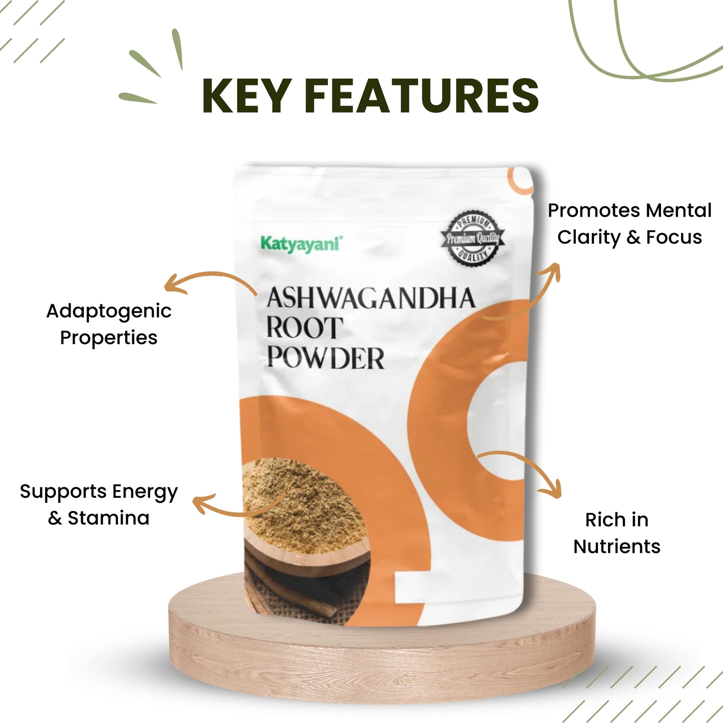 GGV Ashwagandha Root Powder 454 gm (1lb)-Food Grade