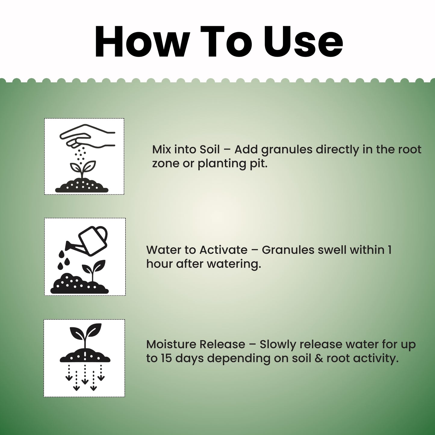 Water Hold Super Saver – Buy 1, Get 2 Free | Starch-Based Super Absorbent Gel for Soil