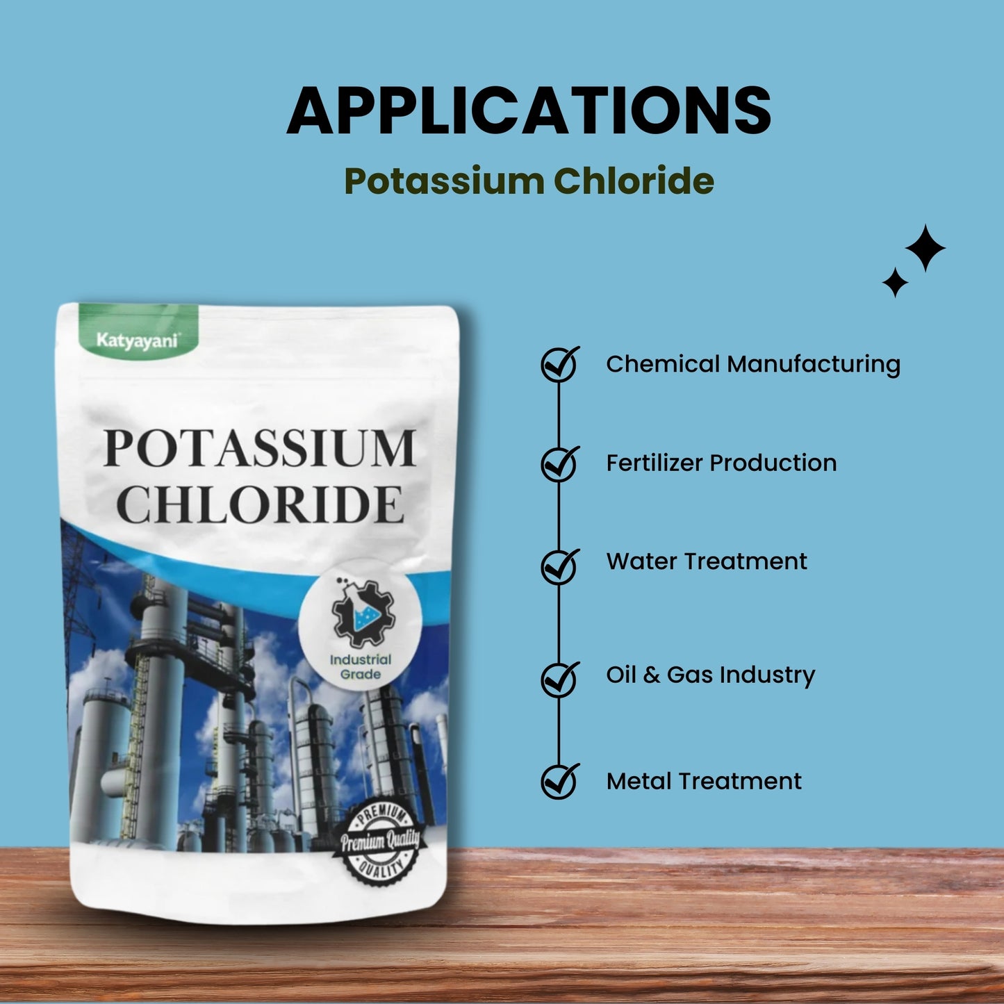 GGV Potassium Chloride 500gm (18oz)-Industrial Grade
