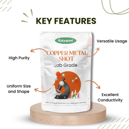 GGV Copper Metal Shot- 500gm (18oz)-Lab Grade