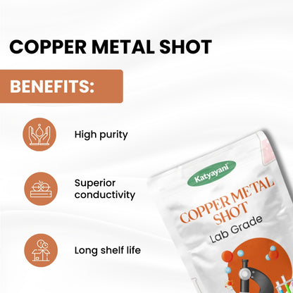 GGV Copper Metal Shot- 500gm (18oz)-Lab Grade