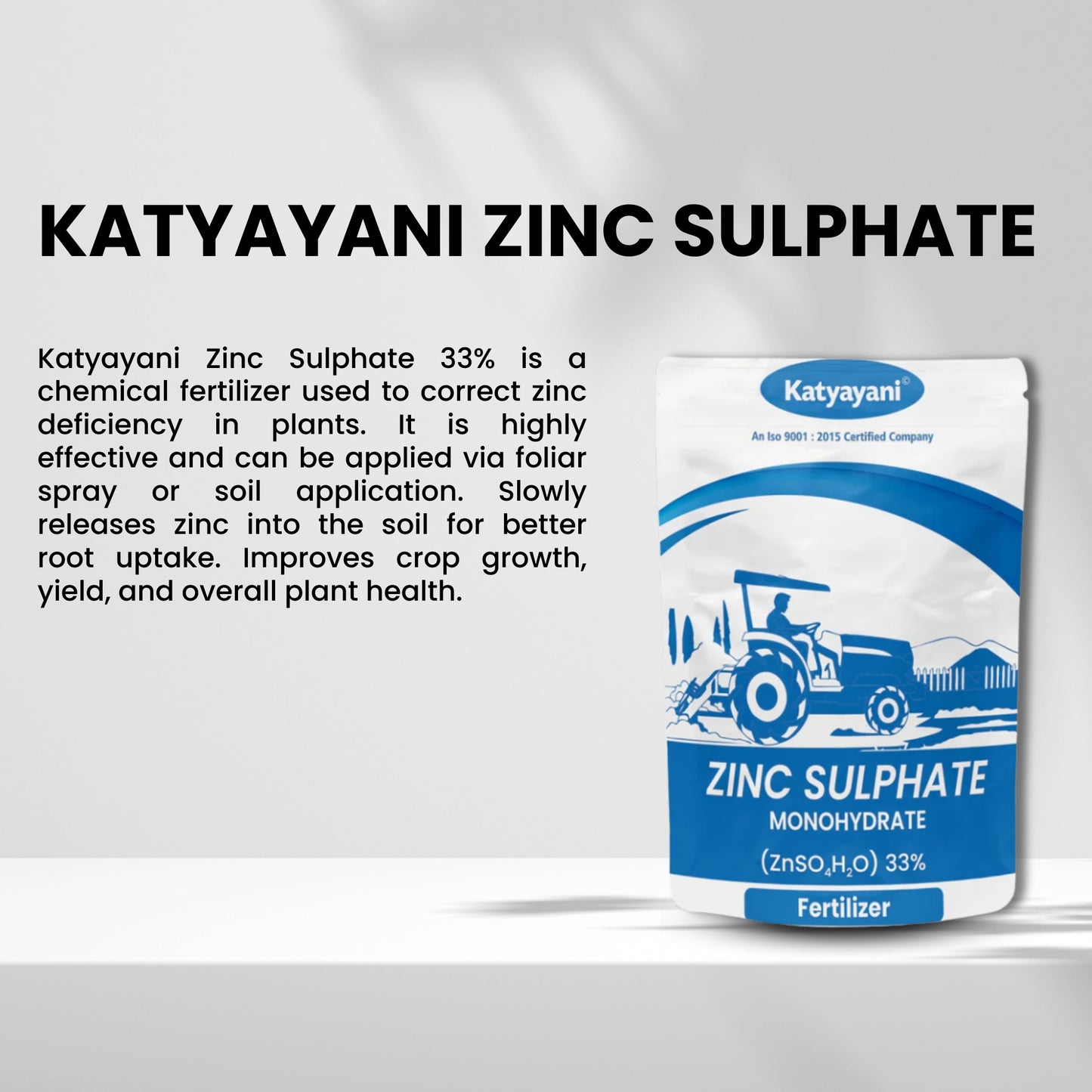 GGV Zinc Sulphate Monohydrated 454 gm (1lb)-Industrial Grade