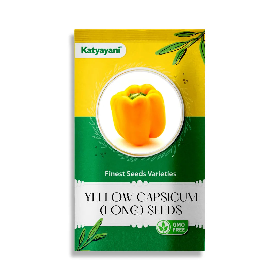 GGV Yellow Capsicum  Vegetable Seeds