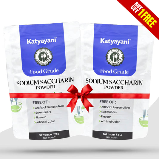 GGV Food Grade Sodium Saccharin Powder 907 gm (2 lbs) – Buy 1 Get 1 Free