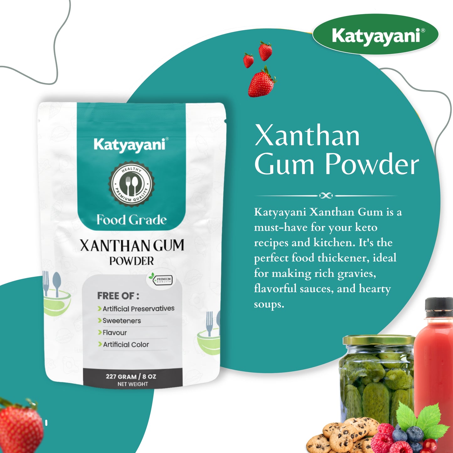 GGV Xanthan Gum, 227 gm (8oz)