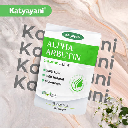 GGV Alpha Arbutin- Cosmetic Grade Powder 28 gm (1oz) | Fade Dark Spots & Even Skin Tone Naturally