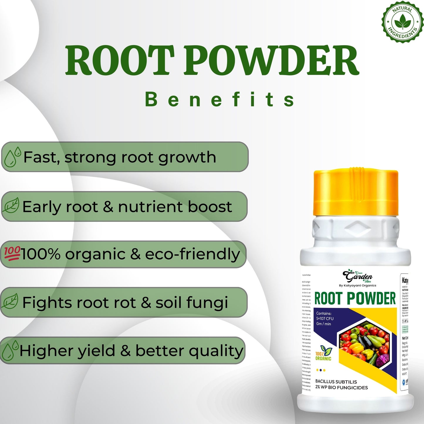 Katyayani Bacillus – Powerful PGPR Microbial Bio-Fungicide for Plant Immunity & Growth (Liquid & Powder Form)