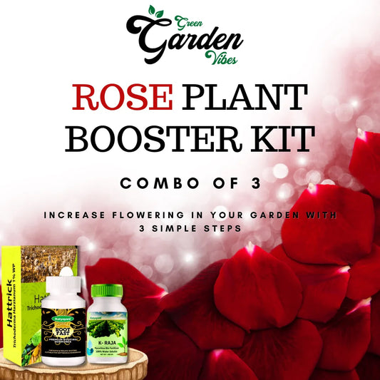 GGV Rose Flower Plant Booster Kit (Trichoderma Harzianum)1 kg,(K Raja)100gm,(Root Fast) 100GM