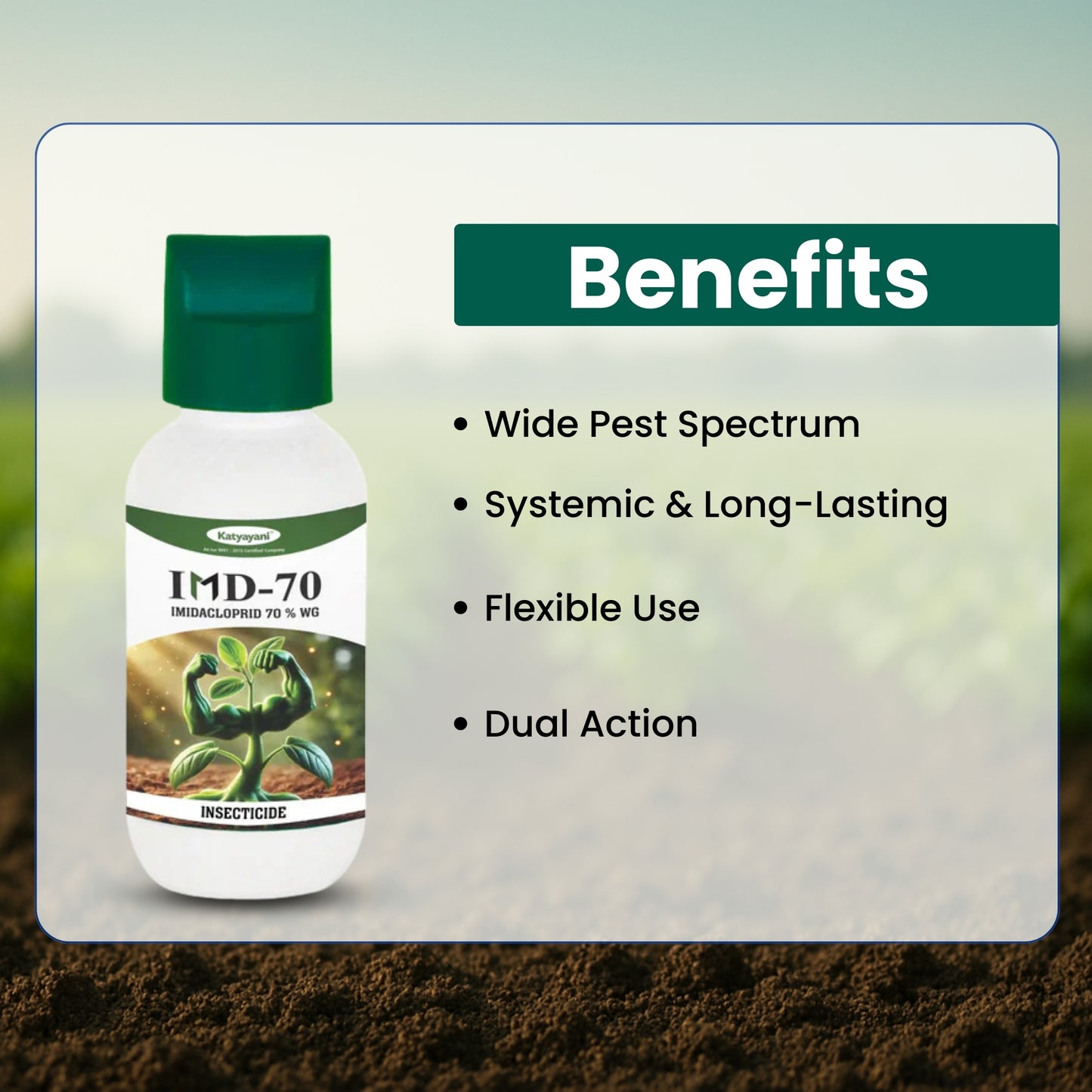 Katyayani IMD-70 Triple Impact Pack – Buy 1, Get 2 Free | Imidacloprid 70% WG Insecticide for Sucking Pests