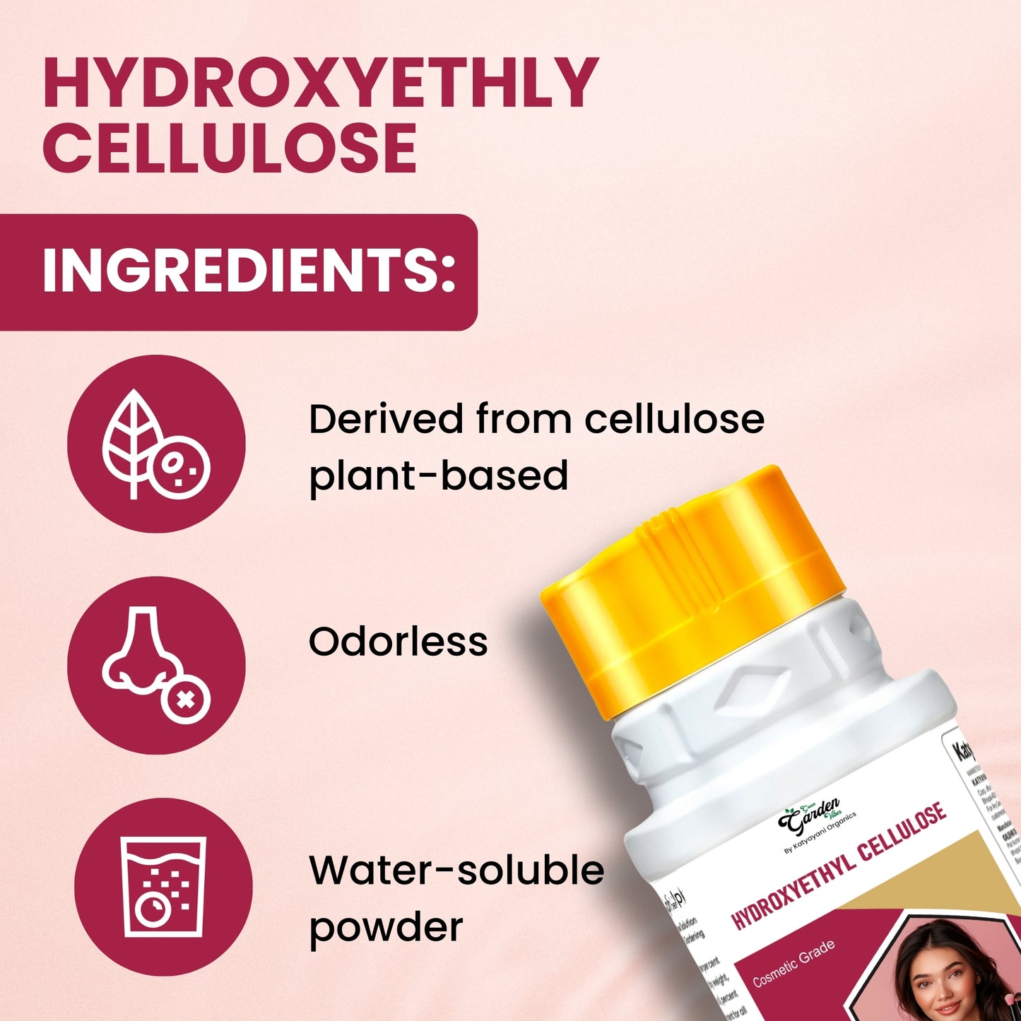 GGV HydroxyEthyl Cellulose (9 oz)-Cosmetic Grade