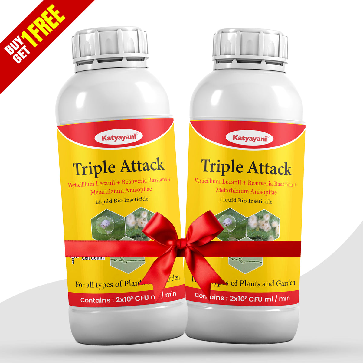 Attack Target Insectide GGV Triple Attack Liquid Bio-Insecticide | Verticillium lecanii + Beau