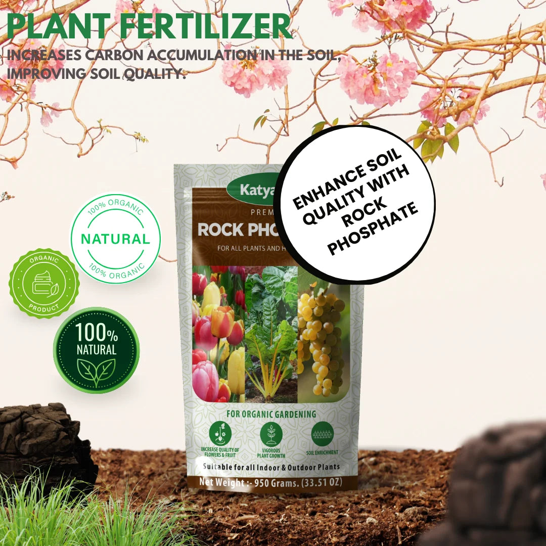 GGV Gardening Plant Growth kit (Rock Phosphate)950 GM (Phosphate solubilising bacteria) 1L,(K-raja)100 GM