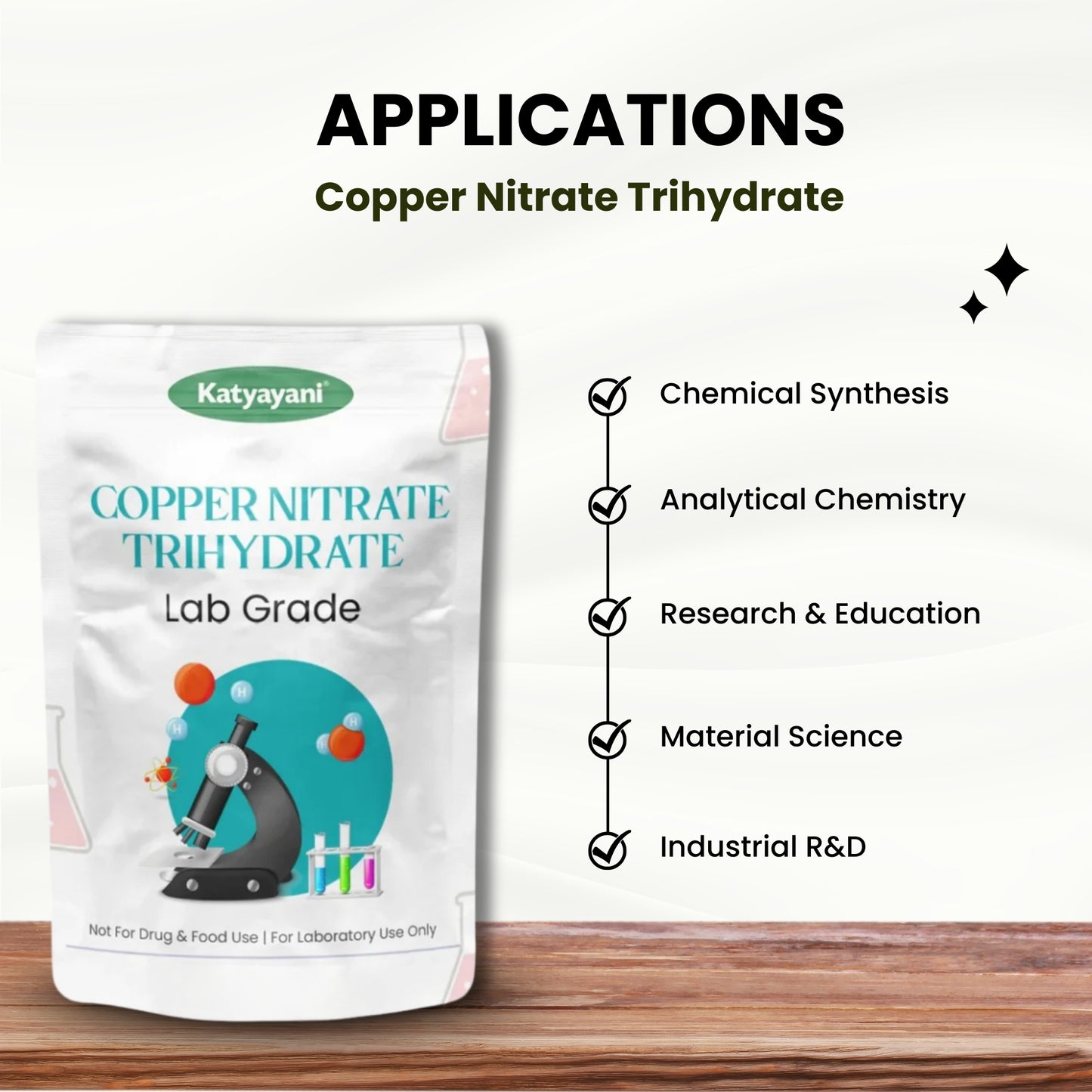 GGV Copper Nitrate Trihydrate, 500gm (18oz)-Lab Grade