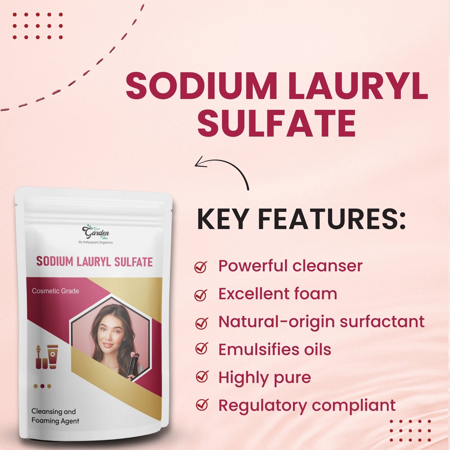Sodium Lauryl Sulfate-Cosmetic Grade | Cleansing and Foaming Agent