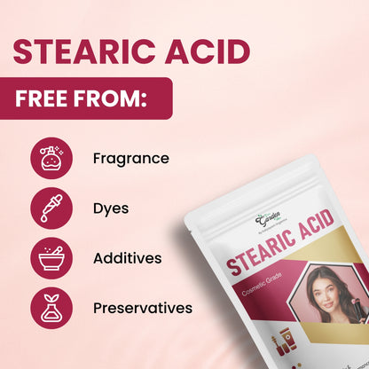GGV Stearic Acid 454 gm (1lb)-Cosmetic Grade