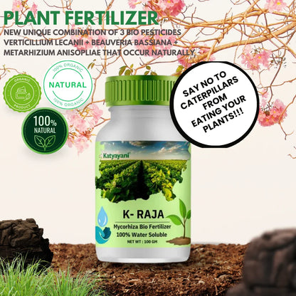 GGV Gardening Plant Growth kit (Rock Phosphate)950 GM (Phosphate solubilising bacteria) 1L,(K-raja)100 GM