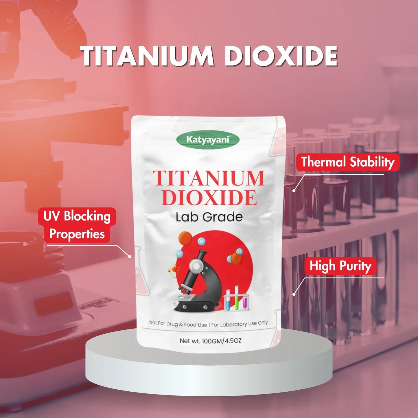 GGV Titanium Dioxide (TiO2) (0.8lb)-Lab Grade
