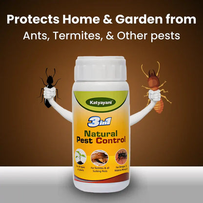 GGV Organic 3-in-1 Pesticide Spray for Home & Garden – Natural Solution for Plants, Ants, Termites & Mosquitoes