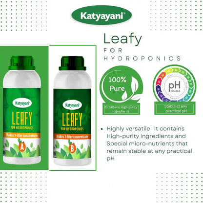 Katyayani Hydroponic Nutrients LEAFY - 400 (A+B) combo 400ml bottle 1 Pack x 1