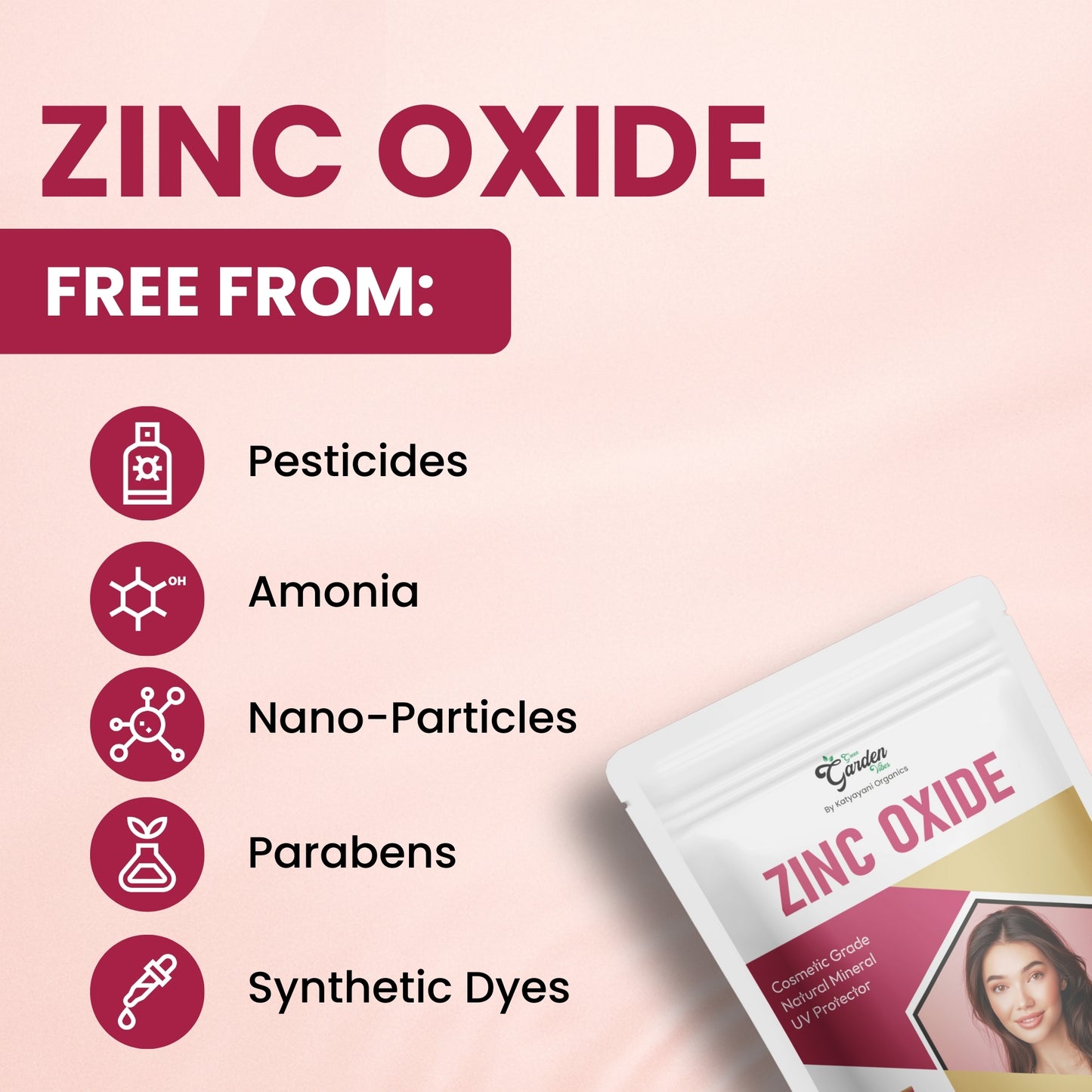GGV Zinc Oxide 454 gm (1lb)-Cosmetic Grade