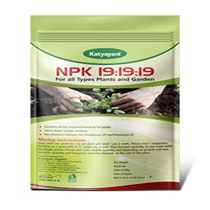 GGV NPK 19 19 19 Plant Food Fertilizer with Booster for Plants & Home Garden